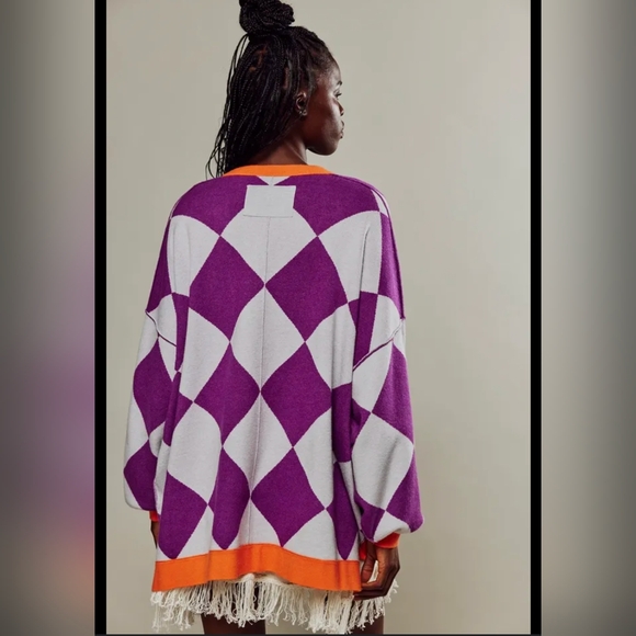 Free People - We the Free Manny Cardi in Dahlia Combo, size XS, NWT - Picture 2 of 7